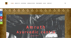 Desktop Screenshot of amruthayurvedic.com