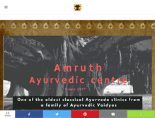 Tablet Screenshot of amruthayurvedic.com